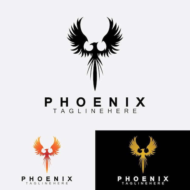 Phoenix logo vector illustratie ontwerpsjabloon