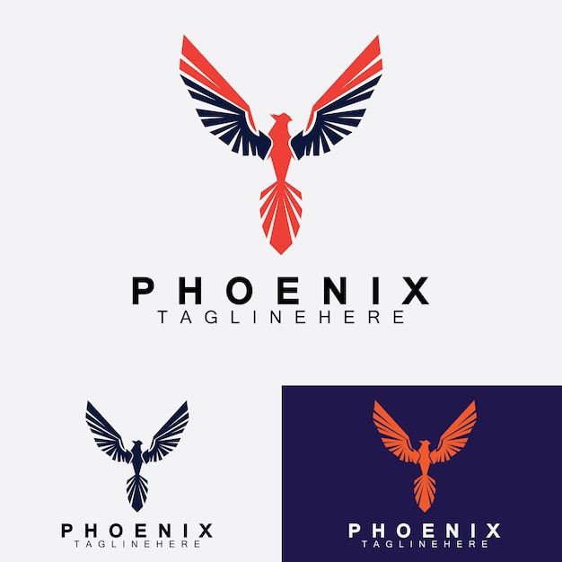 Phoenix logo vector illustratie ontwerpsjabloon