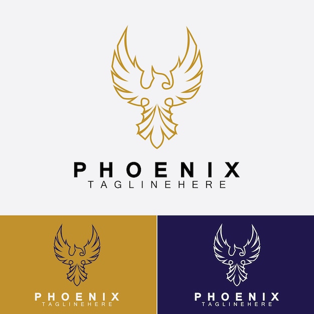 Phoenix logo vector illustratie ontwerpsjabloon