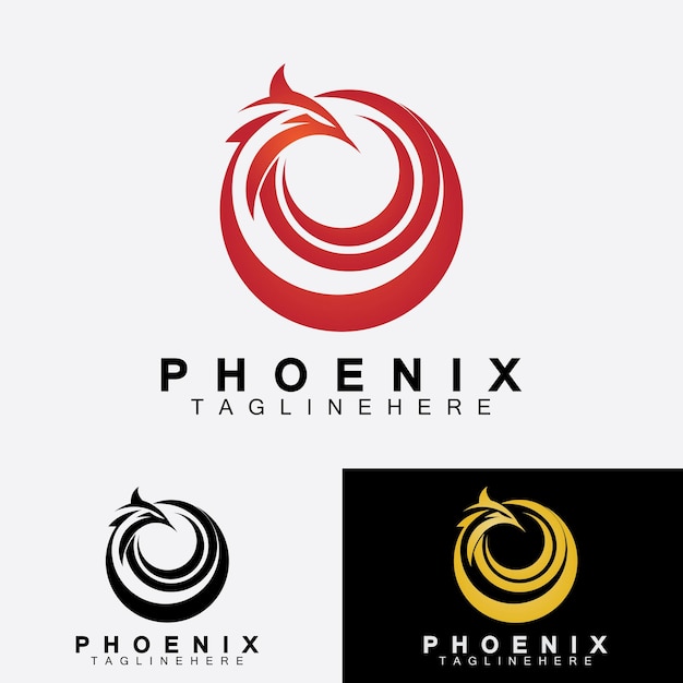 Phoenix logo vector illustratie ontwerpsjabloon