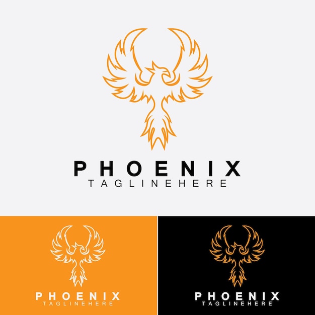 Phoenix logo Vector Illustration Design Template