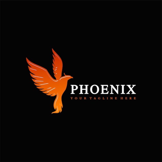 Phoenix logo vector premium