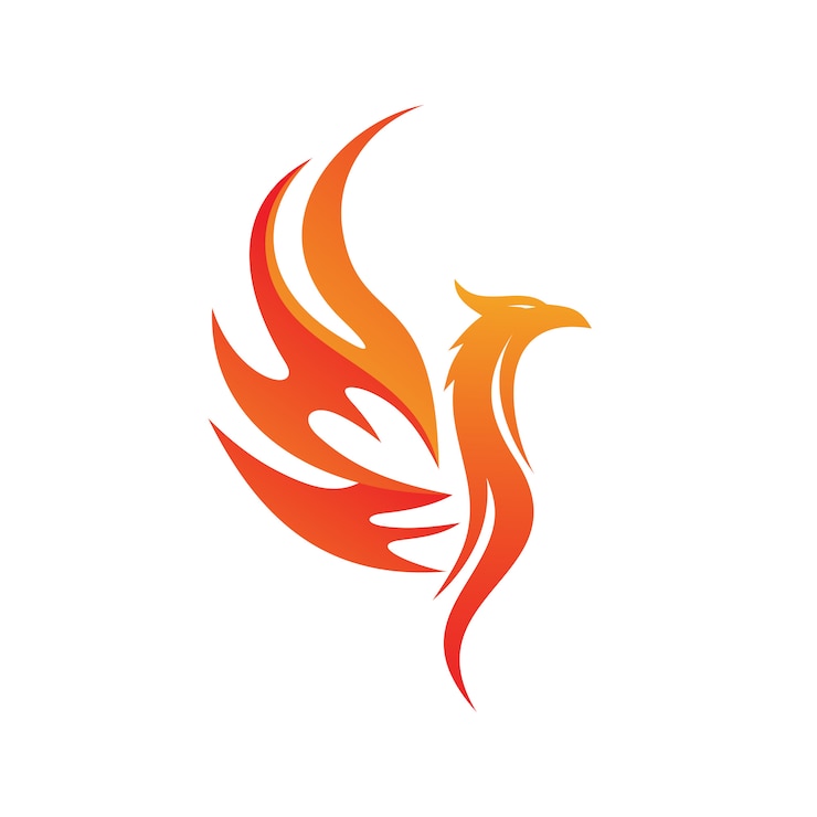 Vector phoenix logo vector