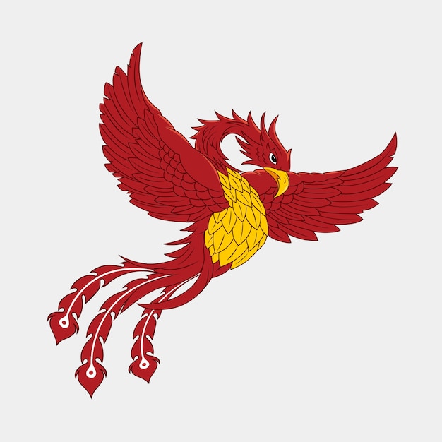 Vector phoenix mascot