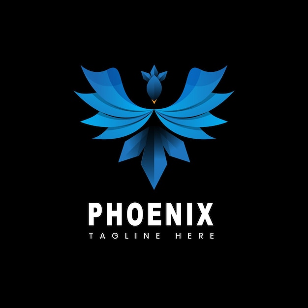 Phoenix-sjabloon met verlooplogo