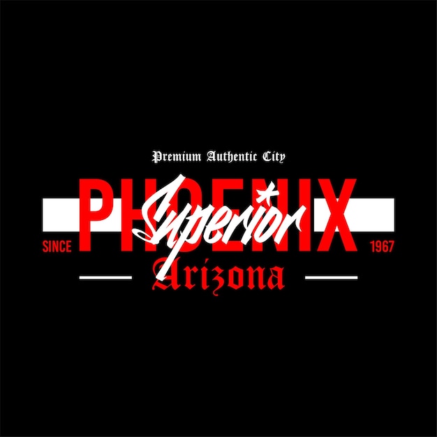 Vector phoenix superior arizona vintage fashion