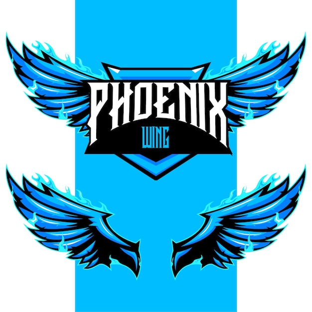 PHOENIX VLEUGELS ESPORT LOGO VECTOR