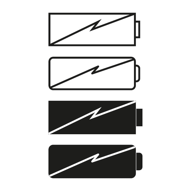 Vector phone battery with charging icon vector illustration eps 10 stock image