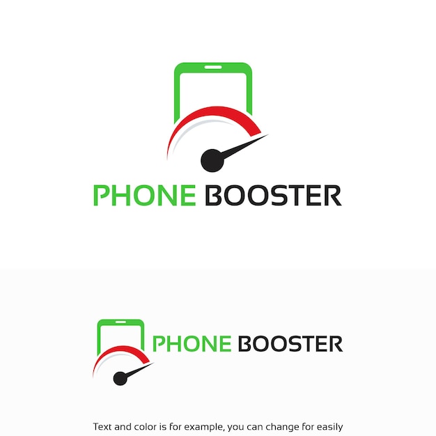 Phone Booster Logo template designs, Vector illustration