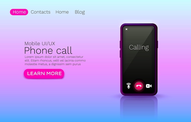 Phone call application, online video chat.