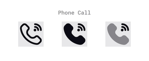 Phone Call Ring Icons Sheet