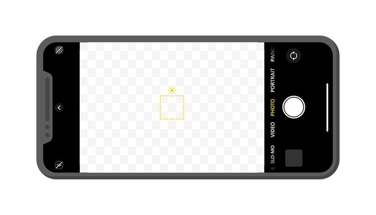 Phone camera icon Flat style Vector icon
