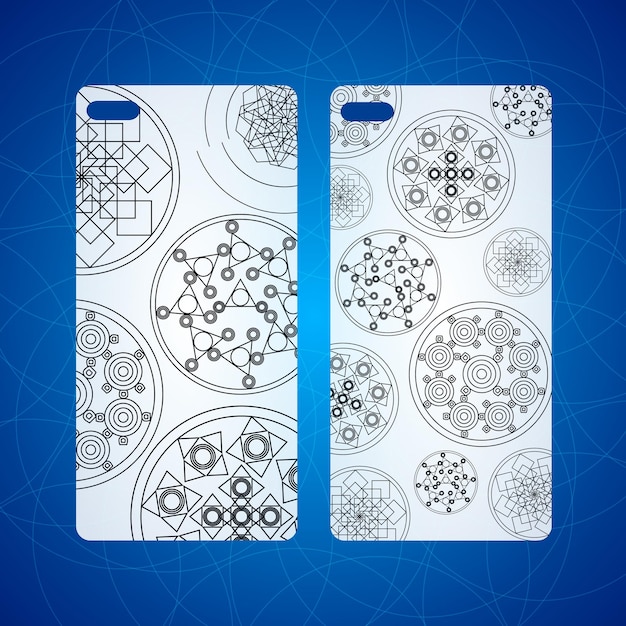 Phone case with print Floral pattern Medallion mandala ornament Mandala