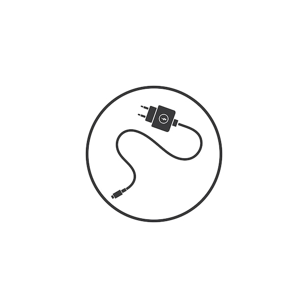 Phone charger icon vector illustration design template