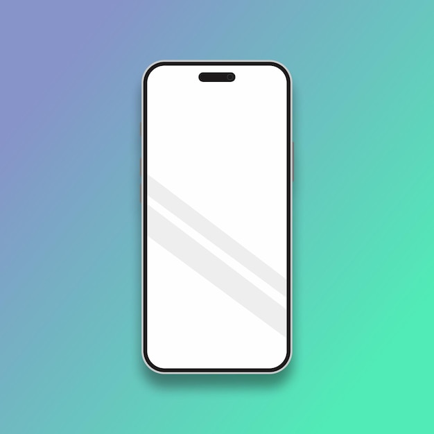 phone mockup with gradient background