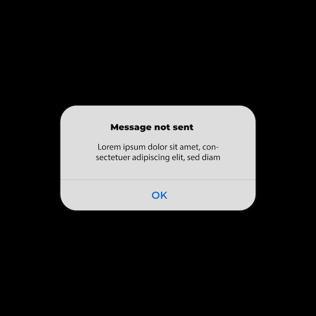 phone Notification Boxes Template Smartphone Warning or Message Interface Vector illustration