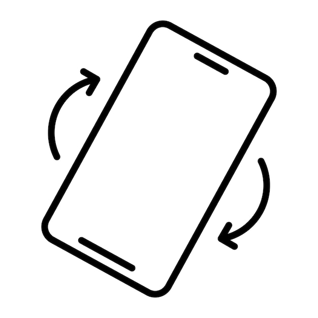 Phone Rotation Icon. Mobile screen rotation. Smartphone Vector Icon