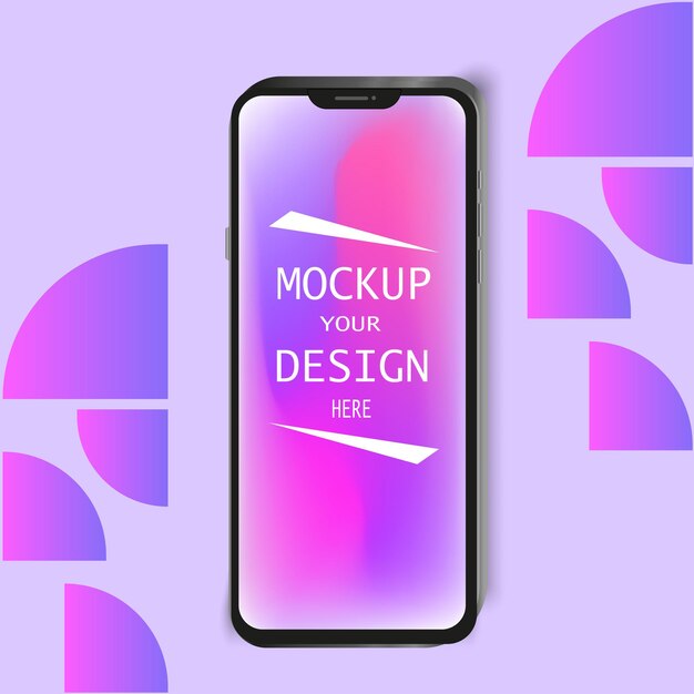 Phone and screen - ui ux app presentation mockup. Mobile phone mockup