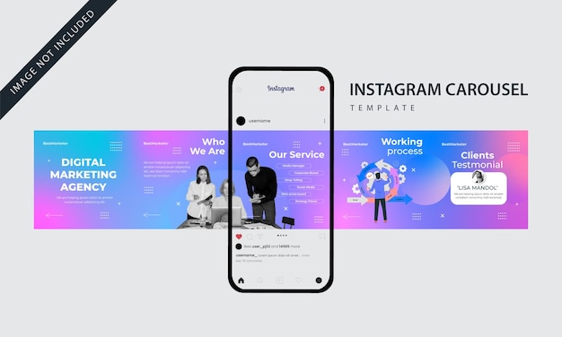 「insta」という言葉が表示された電話画面