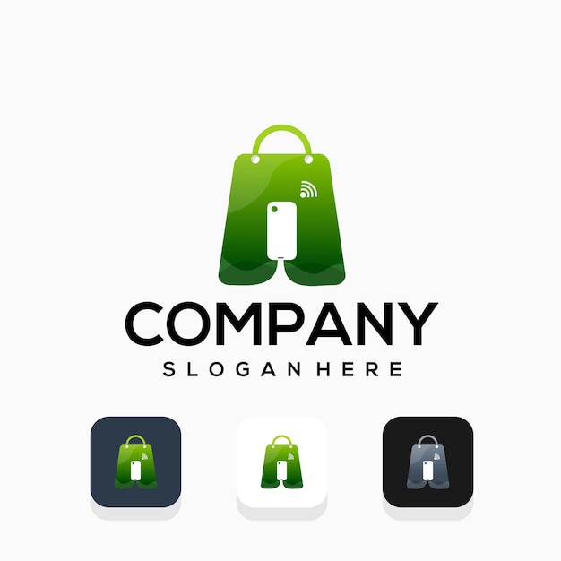 телефонный магазин дизайн логотипа