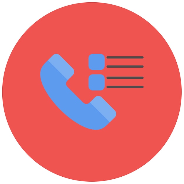 Phone Survey Flat Illustration