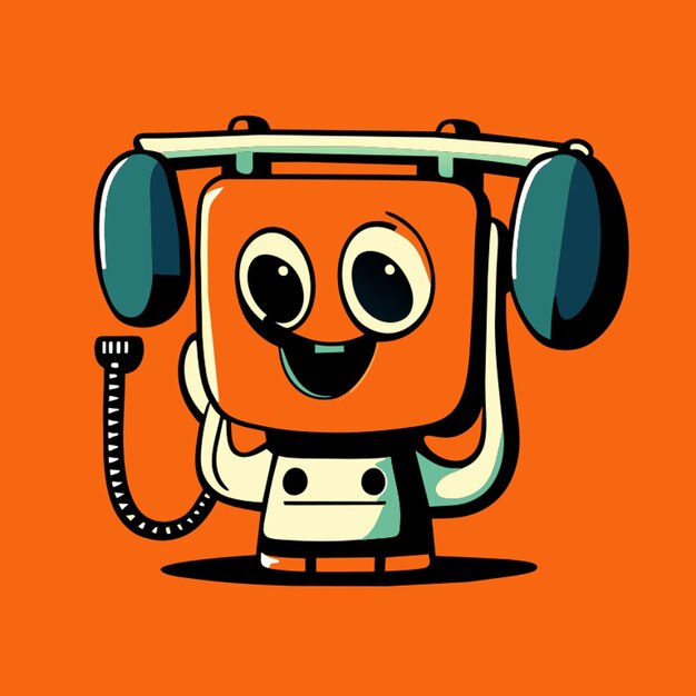 Phone vector illustration cartoon