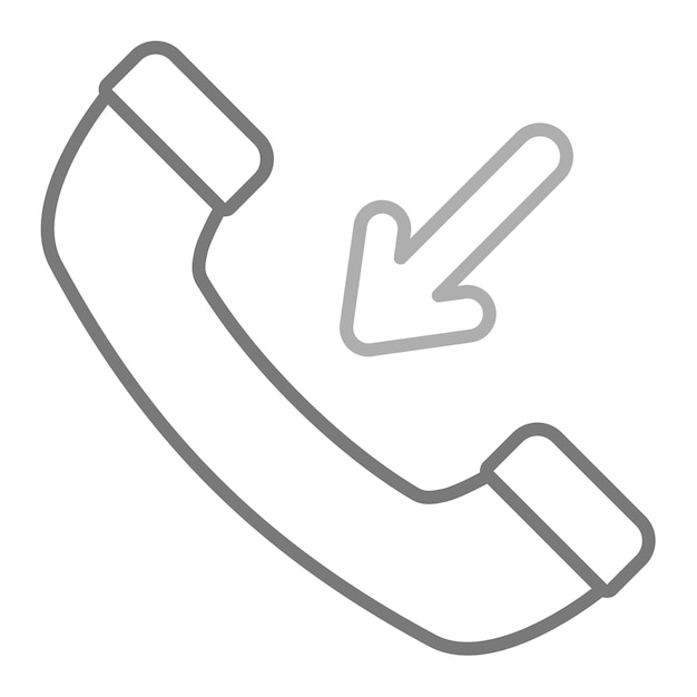 a phone with a curved arrow pointing down