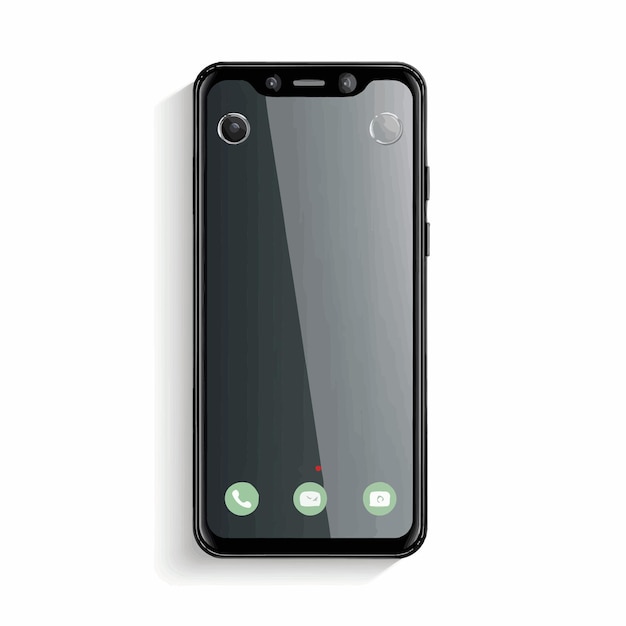 Vector phone with screen