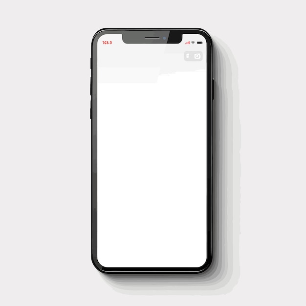 Vector phone with screen