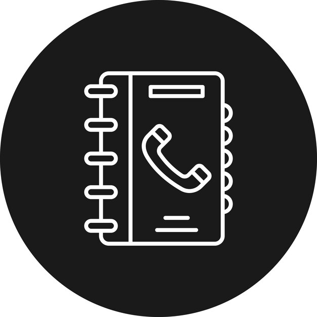 Phonebook vector icoon Kan worden gebruikt voor bibliotheek iconset