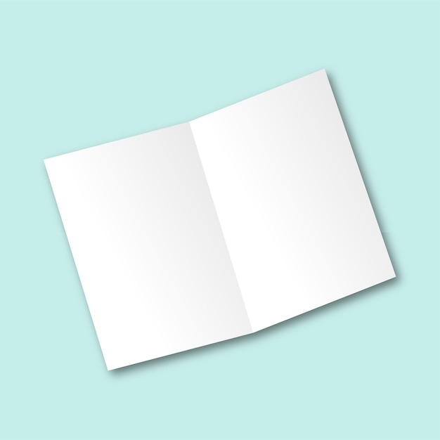 Vector photo blank folded paper