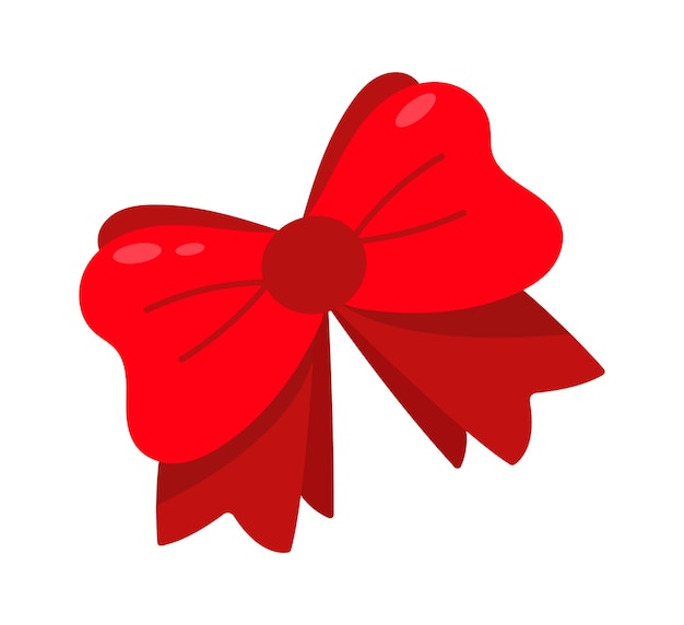 Photo Booth Prop red bow Vector illustration