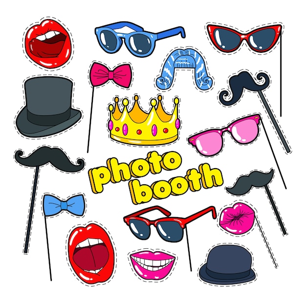 Photo booth props collection