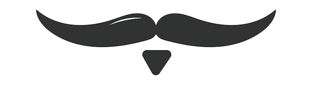 Photo Booth Retro mustache flat icon