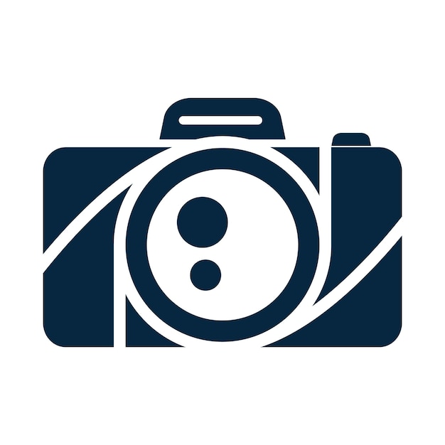 Photo camera logo icon design