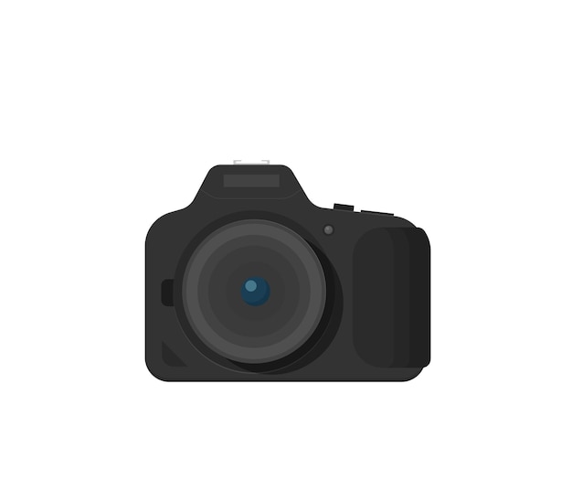 Photo camera modern minimal flat design style vector illustration