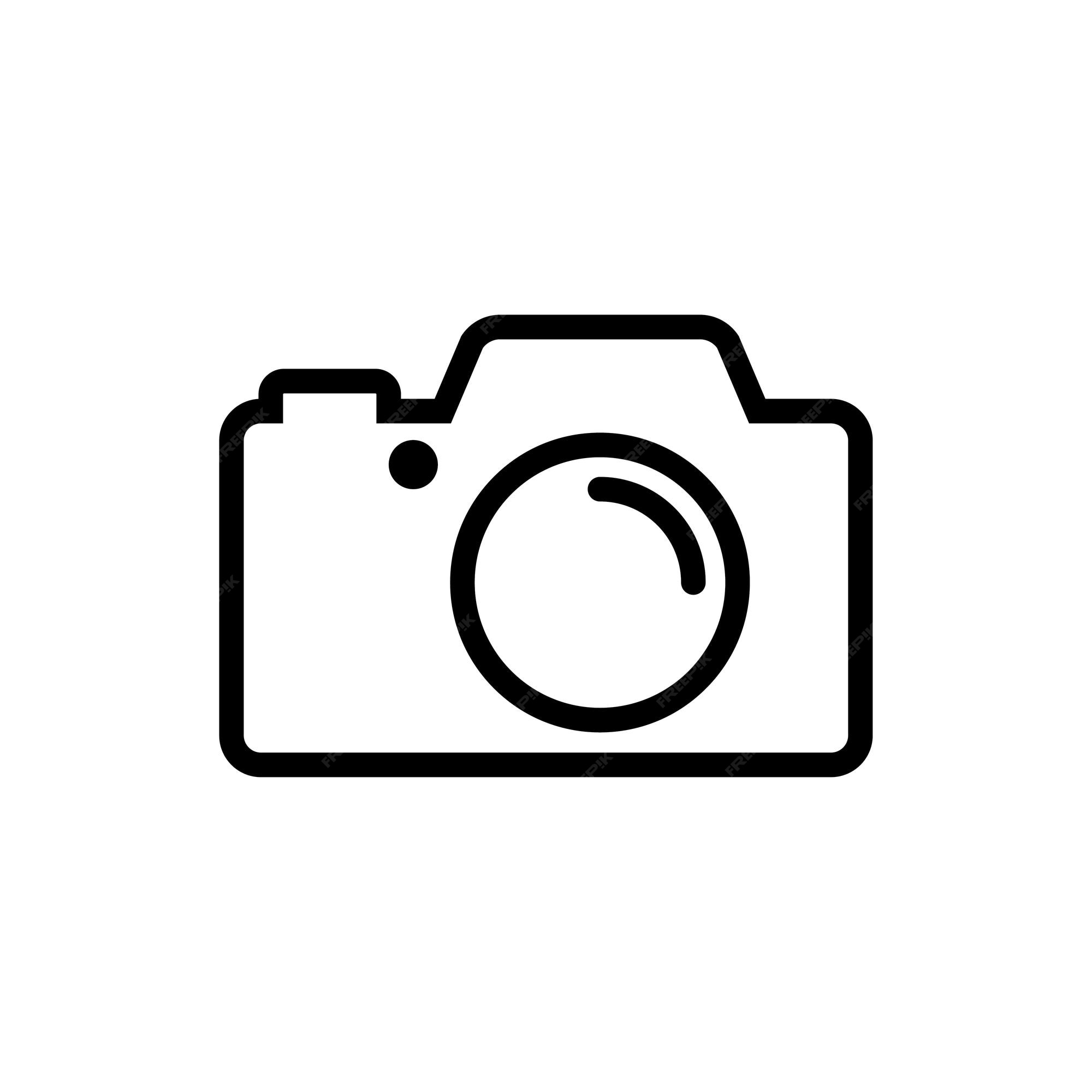 Premium Vector | Photo camera vector sign icon digital camera symbol flat  design style