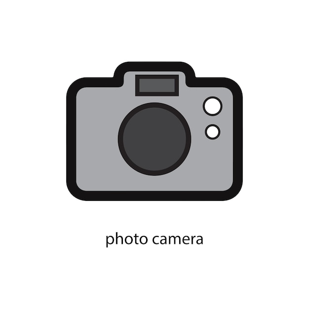 photo camera vector type icon