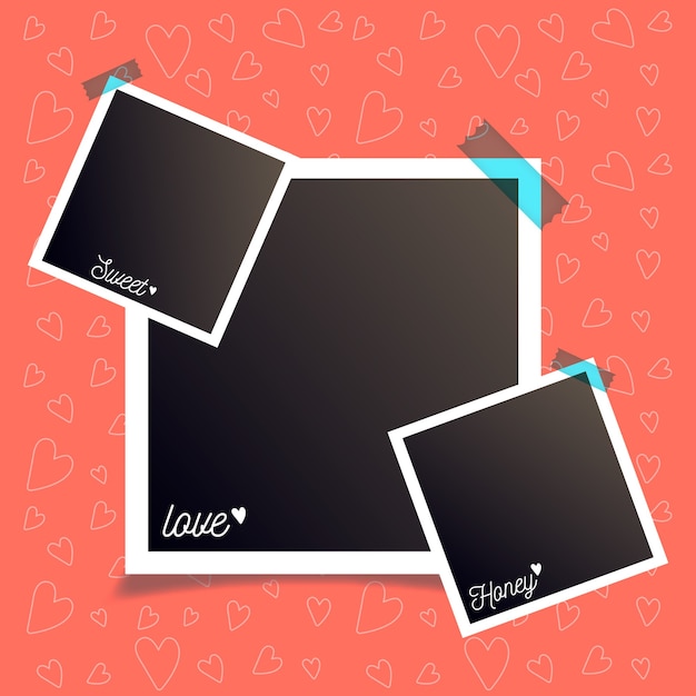 Vector photo frame collection