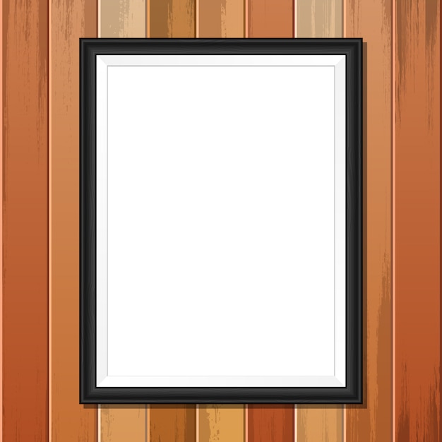 Vector photo frame isolated