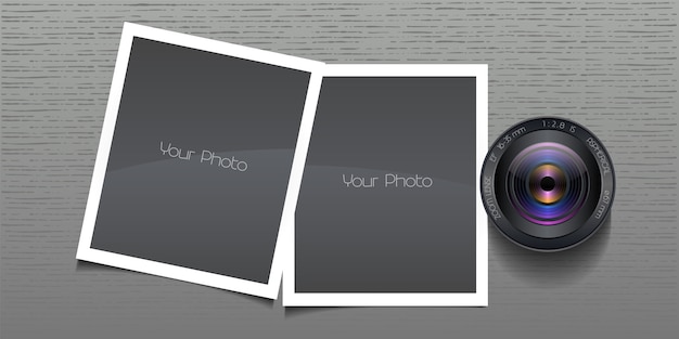photo frames collage  illustration