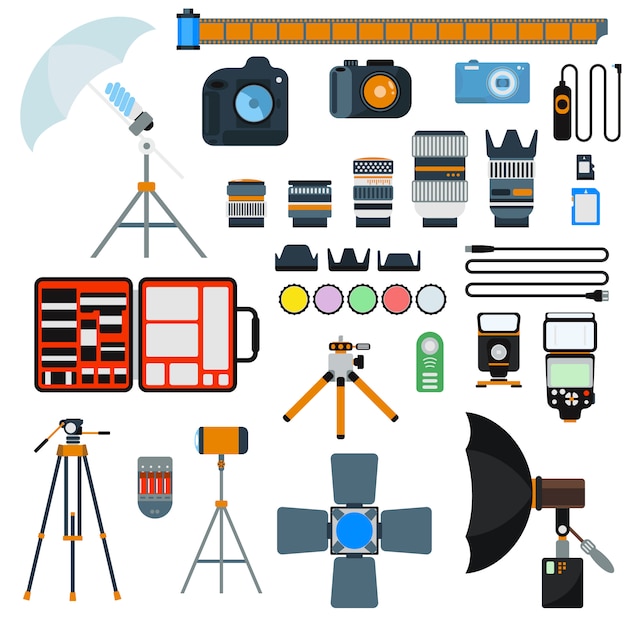 Photo icons vector collection