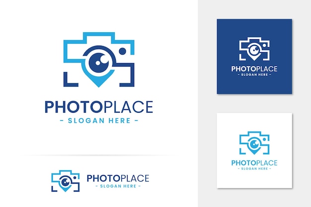 Photo place logo vector