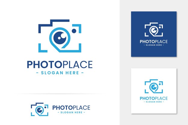 Photo place logo vector