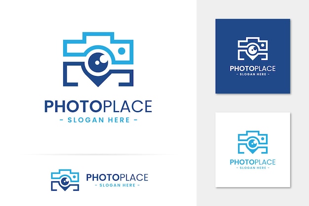 Photo place logo vector