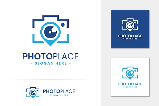 Photo place logo vector