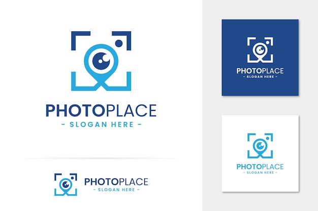 Photo place logo vector