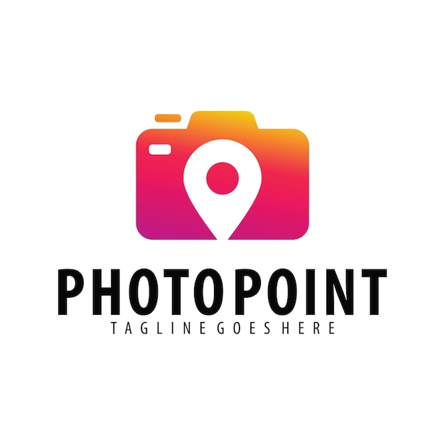 Photo Point logo design template