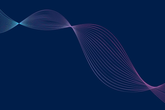 Фото с голубым фоном с динамической волной линий, создающей захватывающий визуальный вид
