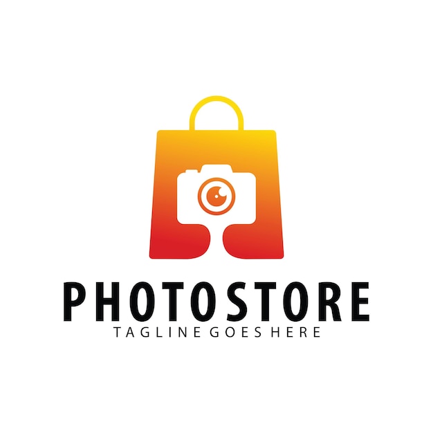 Photo Store logo design template